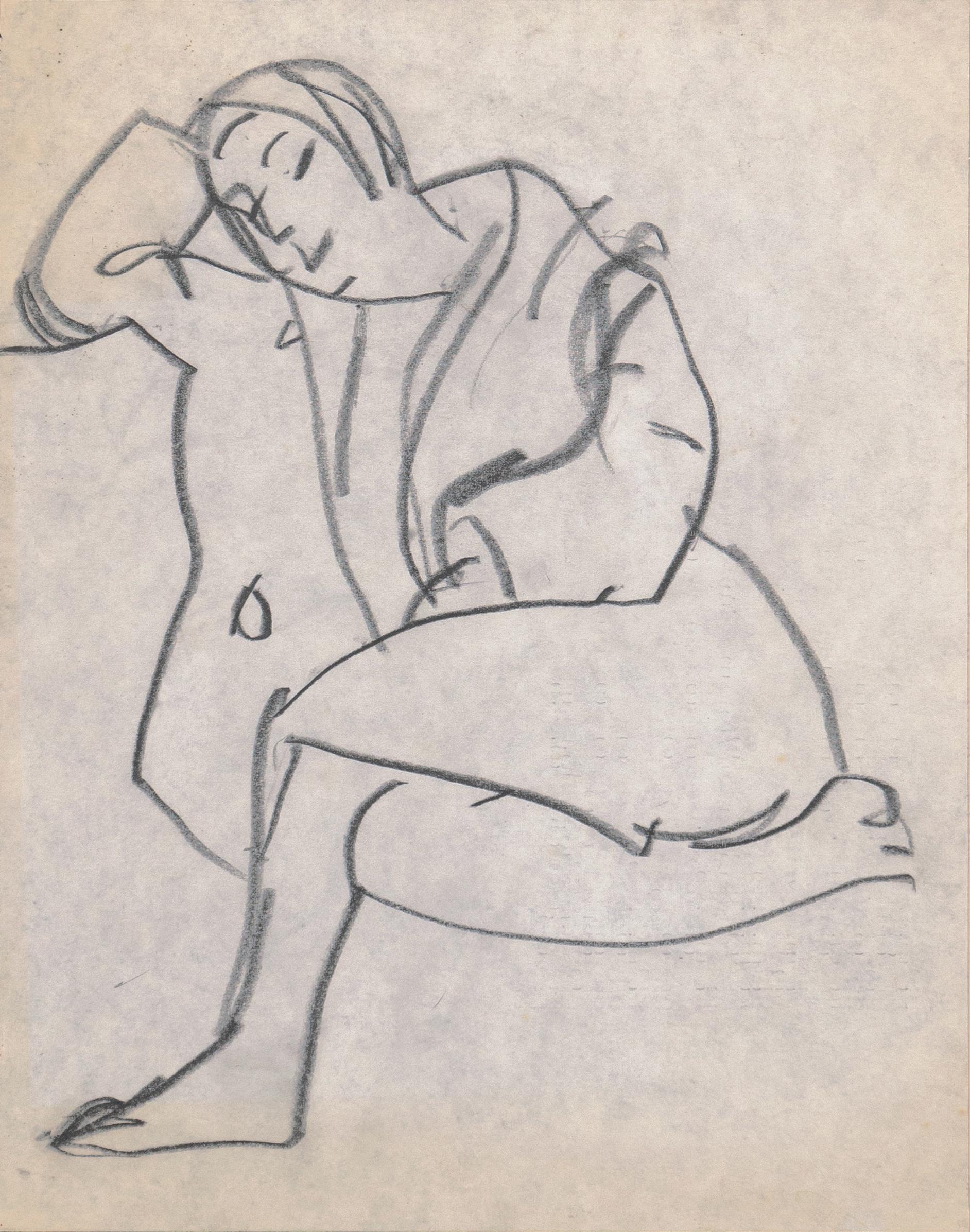 'Donna seduta', Parigi, Louvre, Salon d'Automne, LACMA, SFAA, Salon d'Automne - Art di Victor Di Gesu