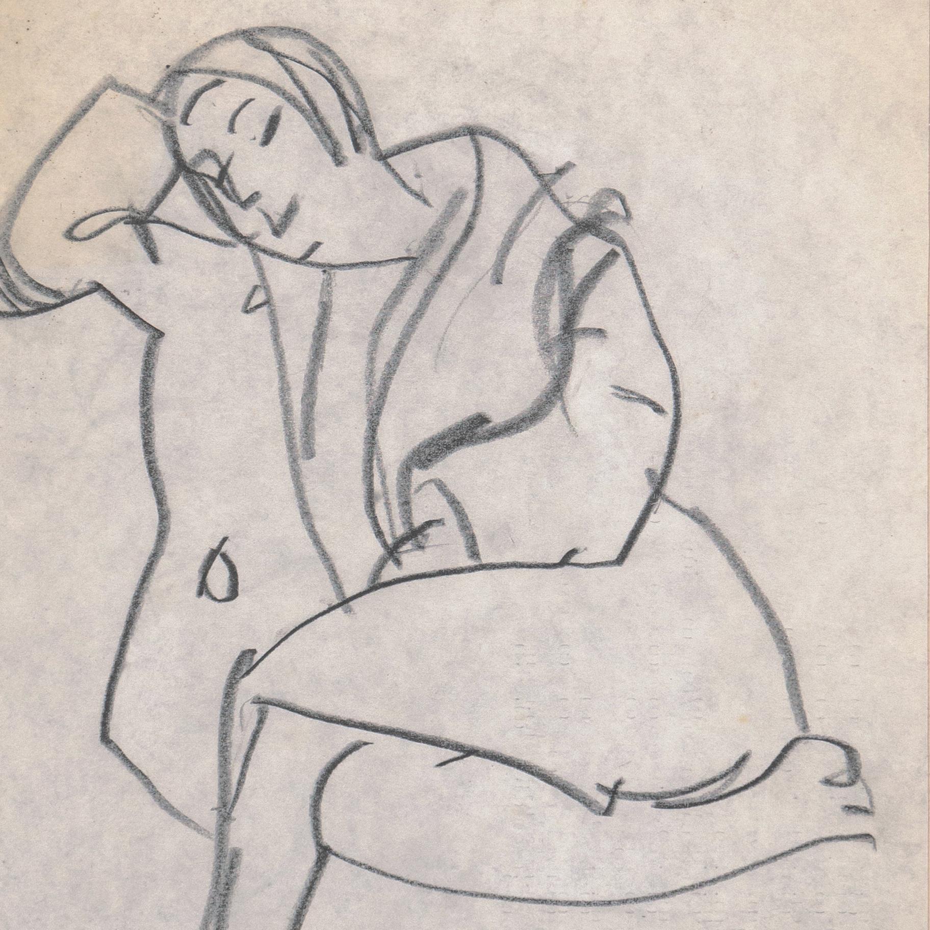 'Donna seduta', Parigi, Louvre, Salon d'Automne, LACMA, SFAA, Salon d'Automne
-----------

Creato intorno al 1955 da Victor Di Gesu (americano, 1914-1988) e timbrato, sul verso, con il timbro della proprietà di Victor Di Gesu.

Vincitore del Prix