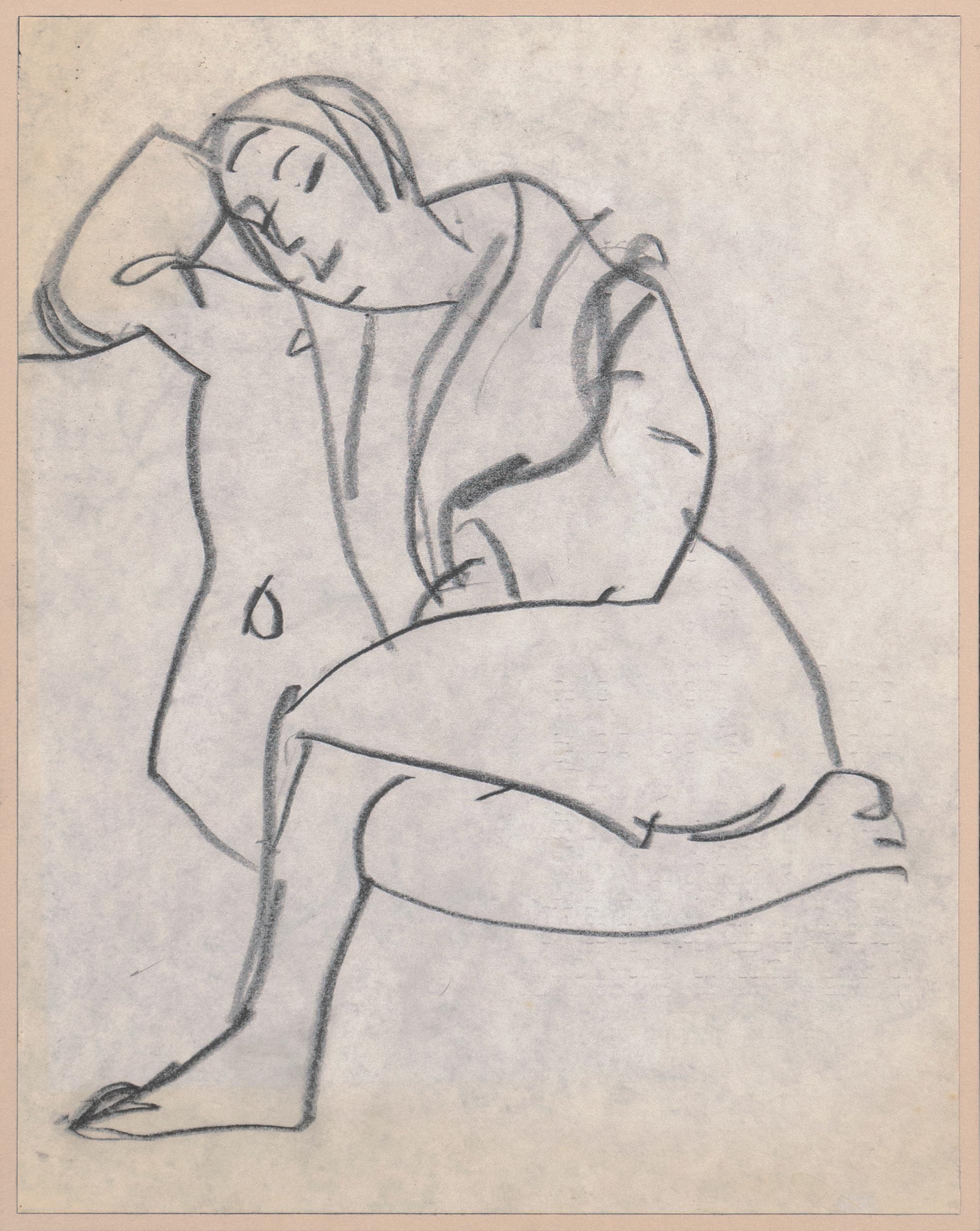 'Donna seduta', Parigi, Louvre, Salon d'Automne, LACMA, SFAA, Salon d'Automne in vendita 2