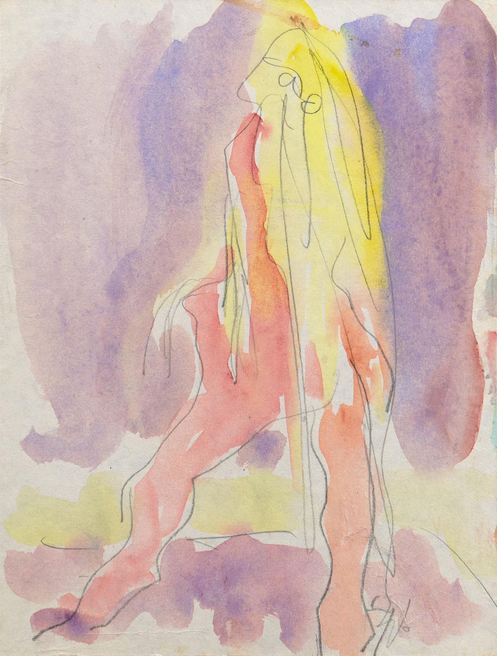 'Standing Nude in Rose',  Paris, Louvre, Salon d'Automne, LACMA, SFAA, Carmel