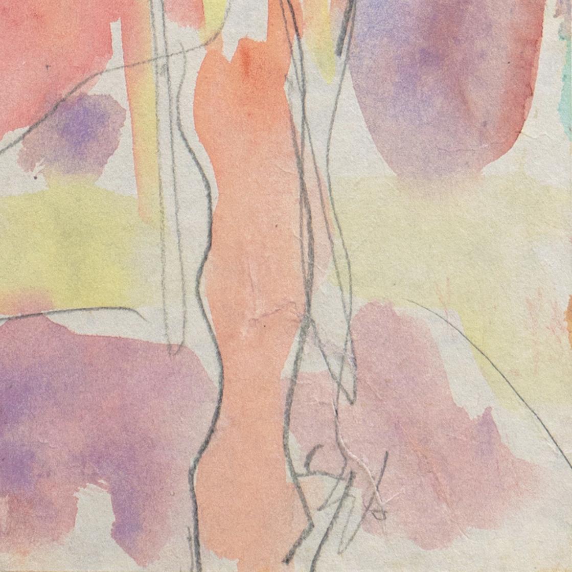« Standing Nude in Rose »  Paris, Louvre, Salon d'Automne, LACMA, SFAA, Carmel

Créé vers 1965 par Victor Di Gesu (américain, 1914-1988) et portant au verso le cachet de la succession de Victor di Gesu.

Lauréat du prix Othon Friesz, Victor di Gesu
