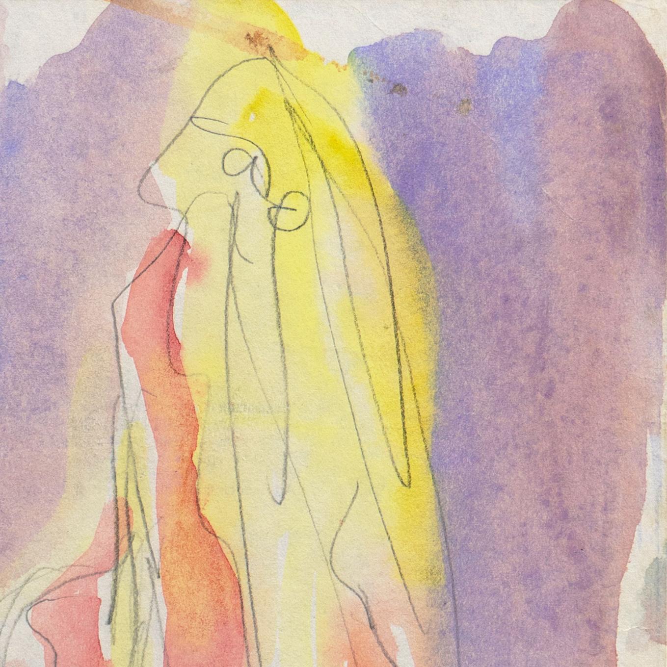 « Standing Nude in Rose »  Paris, Louvre, Salon d'Automne, LACMA, SFAA, Carmel en vente 3