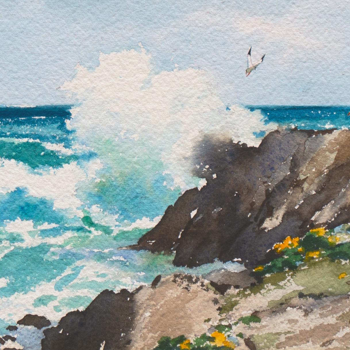 „Monterey Breakers“, San Francisco, Pebble Beach, Carmel, Turner Art Academy im Angebot 2