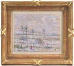 La Cloture, Hiver", Monet, Impresionista francés, Salón de los Independientes, París