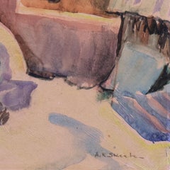 'Taos Yard', New Mexico, ASL NY, Paris, Ac.Chaumière, LACMA, Woman Artist, CSFA