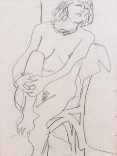 Desnudo sentado", París, Louvre, Salón de Otoño, Academia Chaumière, LACMA