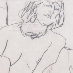 Sitzender Akt", Paris, Louvre, Salon d'Automne, Académie Chaumière, LACMA