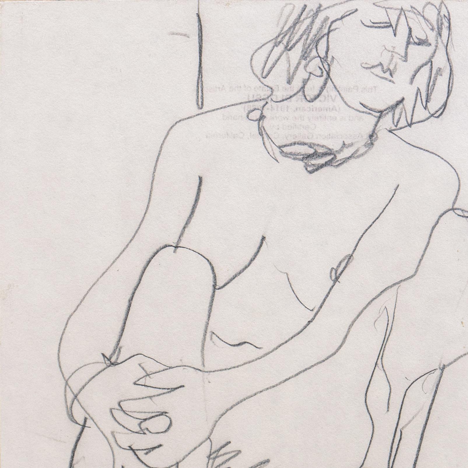 Creato nel 1955 circa da Victor Di Gesu (americano, 1914-1988) e timbrato sul retro con una certificazione di autenticità. 

Vincitore del Prix Othon Friesz, Victor di Gesu ha frequentato dapprima il Los Angeles Art Center e la Chouinard Art School