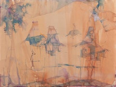 Landscape Drawings and Watercolors