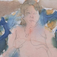 Nu assis",  Paris, Académie Grande Chaumière, Musée d'Art Moderne, LACMA