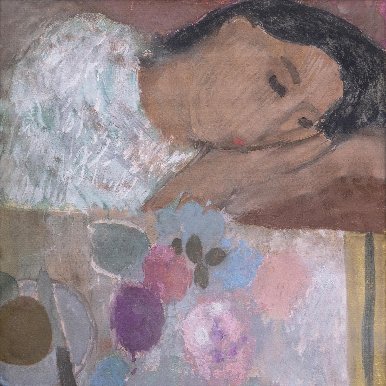 'Woman Reclining', Mid-century German Expressionist, Düsseldorf, Venice Biennale For Sale 1