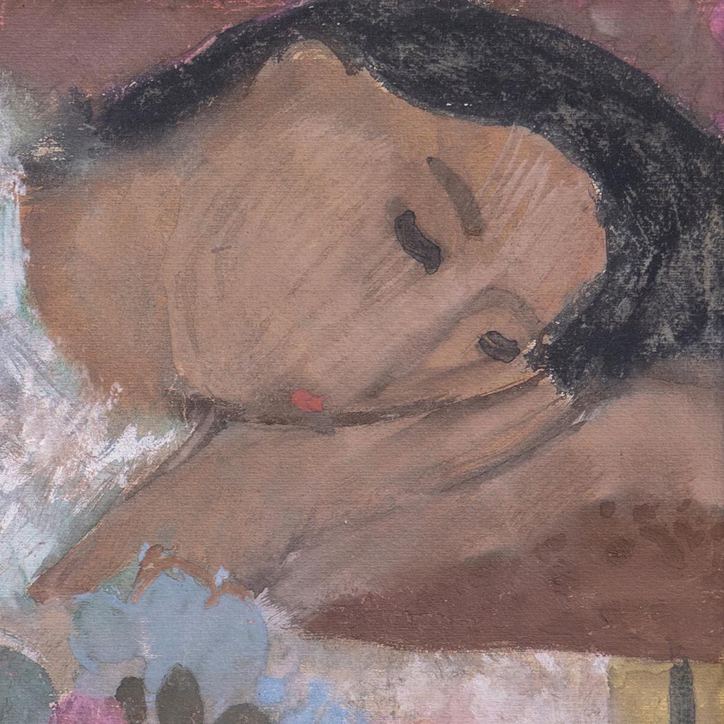 'Woman Reclining', Mid-century German Expressionist, Düsseldorf, Venice Biennale For Sale 5