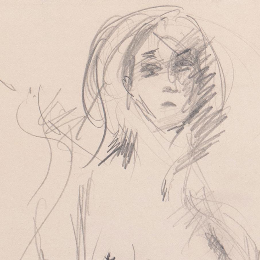 Signée en bas à droite pour Michael Wilding (anglais, 1912-1979) et datée de 1964. Portant l'inscription 