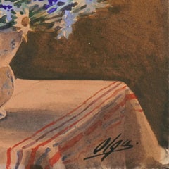 'Flowers on a Window Sill', Royal Provenance, Russia, Queen Elizabeth II