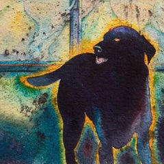 'Window Series No.3', Dog, Weimaraner, Fresno, California Artist, CSUF