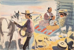 'Navajo Family', Santa Fe, Modernism, Corcoran, Whitney, PAFA,  AIC,  WPA