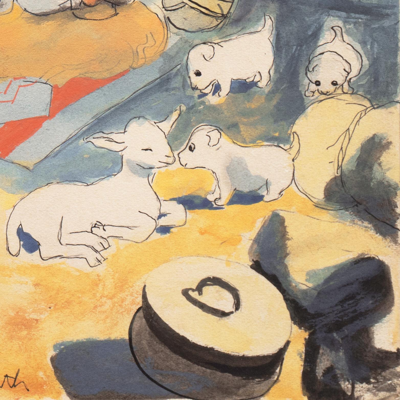 „Navajo-Familie“, Santa Fe, Modernismus, Corcoran, Whitney, PAFA,  AIC,  WPA (Art déco), Art, von Eduard Buk Ulreich