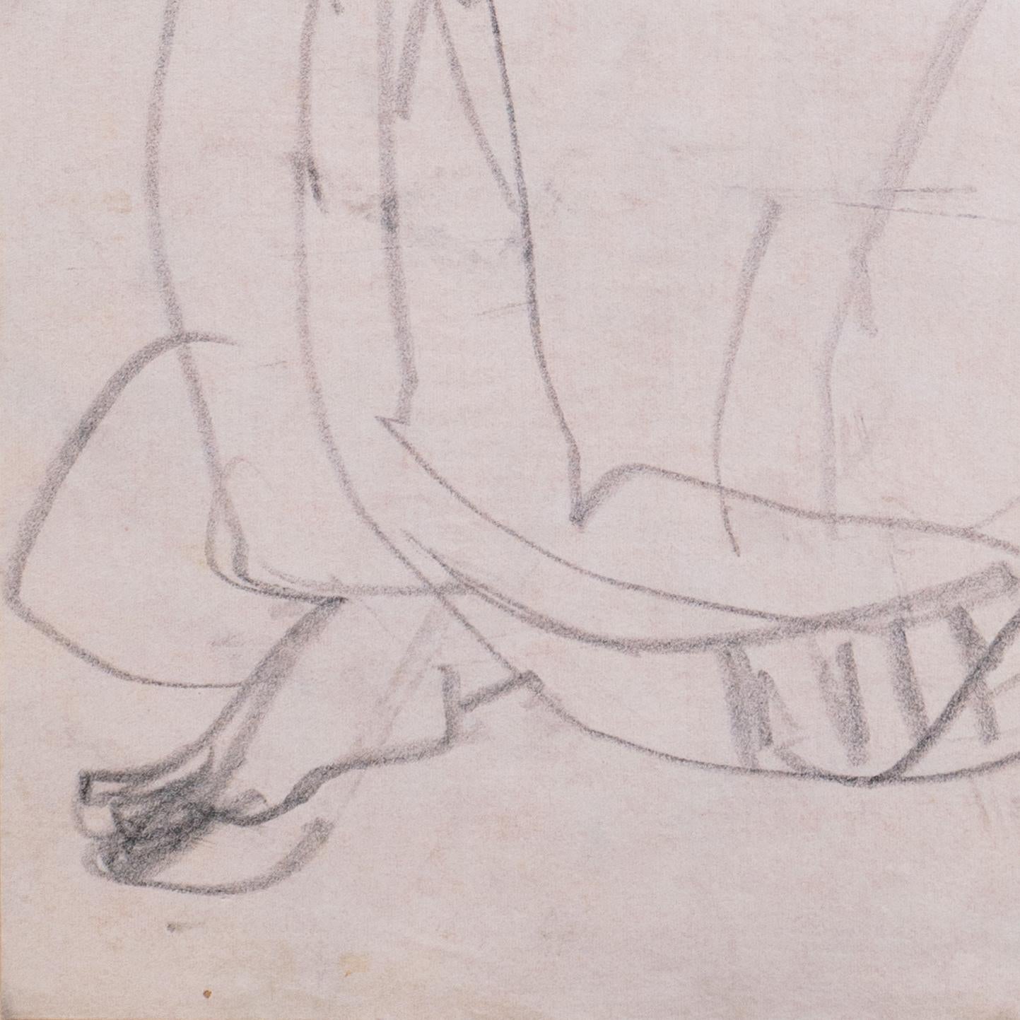 'Woman Seated', Paris, Louvre, Salon d'Automne, Académie Chaumière, LACMA, SFAA For Sale 1