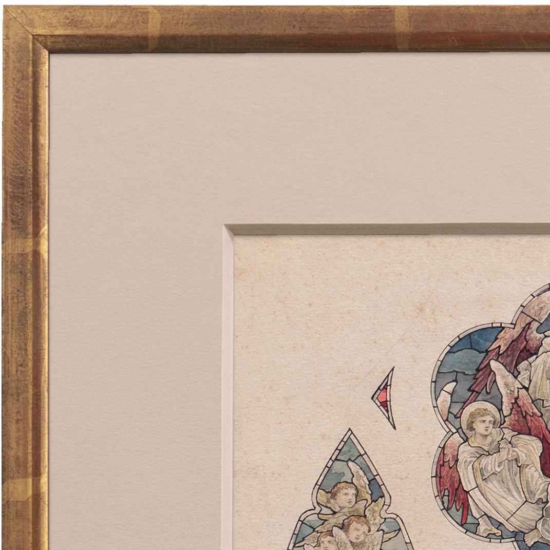 'Study for a Stained Glass Window', Devotional, Ecclesiastical, Pre-Raphaelite For Sale 1