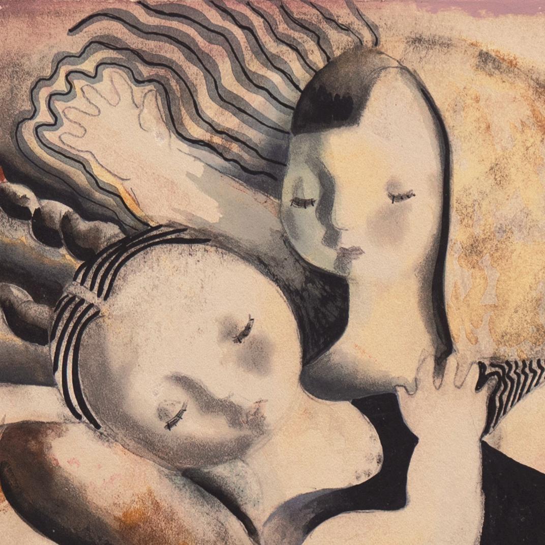 'After School', Art Deco, Woman Artist, AIC, ASL, Paris, Salon d'Automne, PAFA For Sale 2
