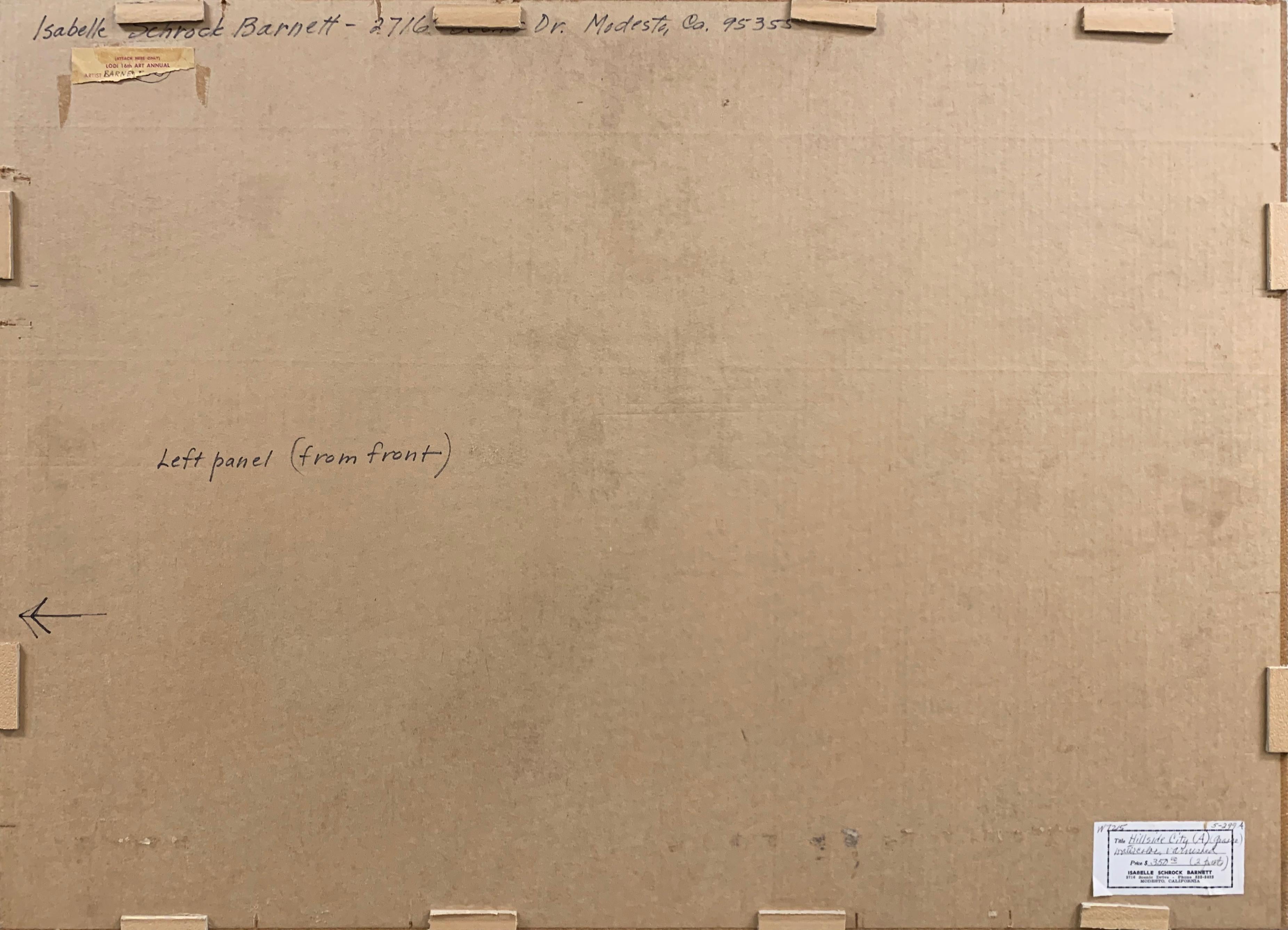 « Californie Coastal Diptyque, Berkeley, Bay Area Woman Artist, Smithsonian, CCAC en vente 9