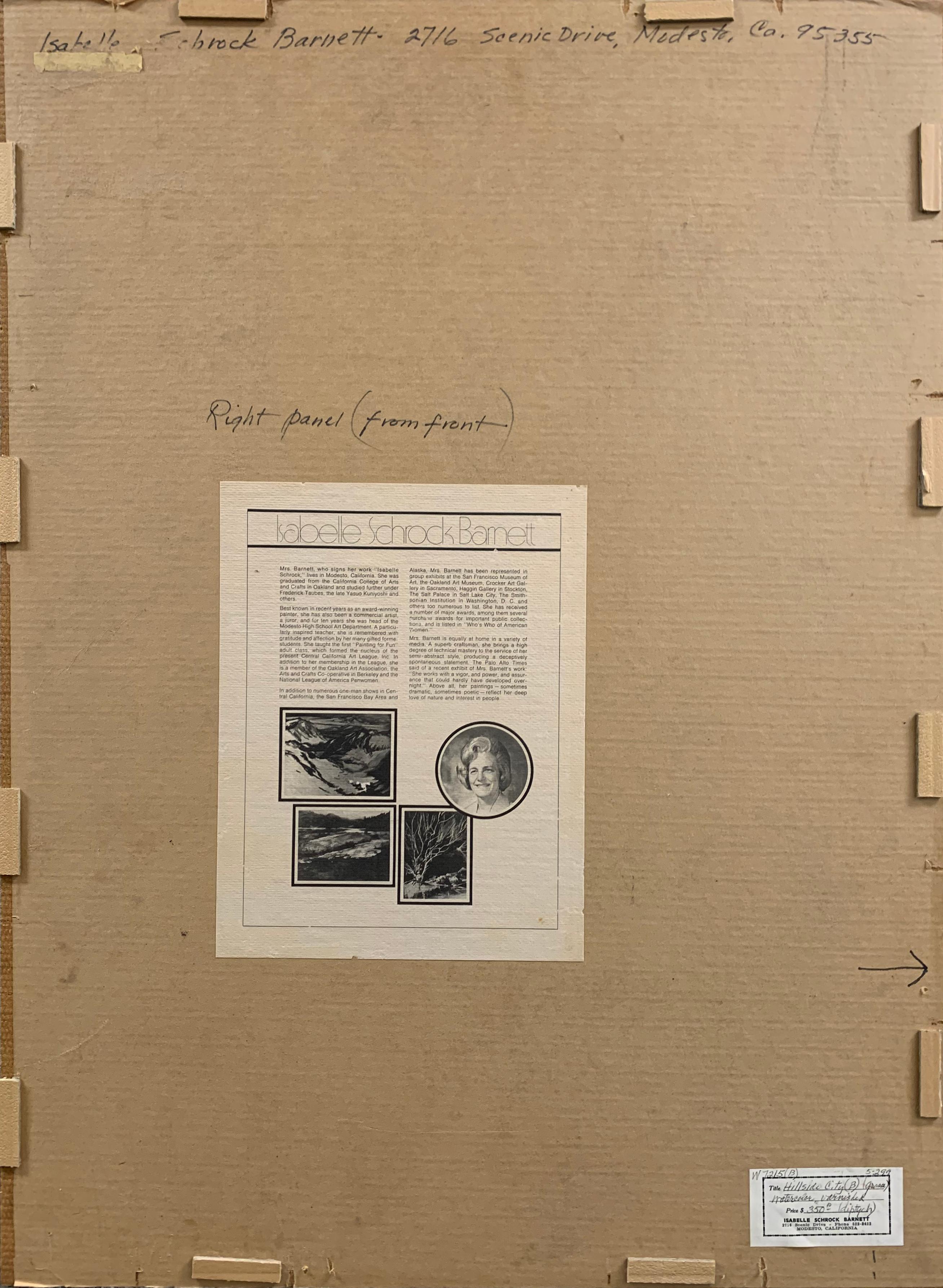 « Californie Coastal Diptyque, Berkeley, Bay Area Woman Artist, Smithsonian, CCAC en vente 10