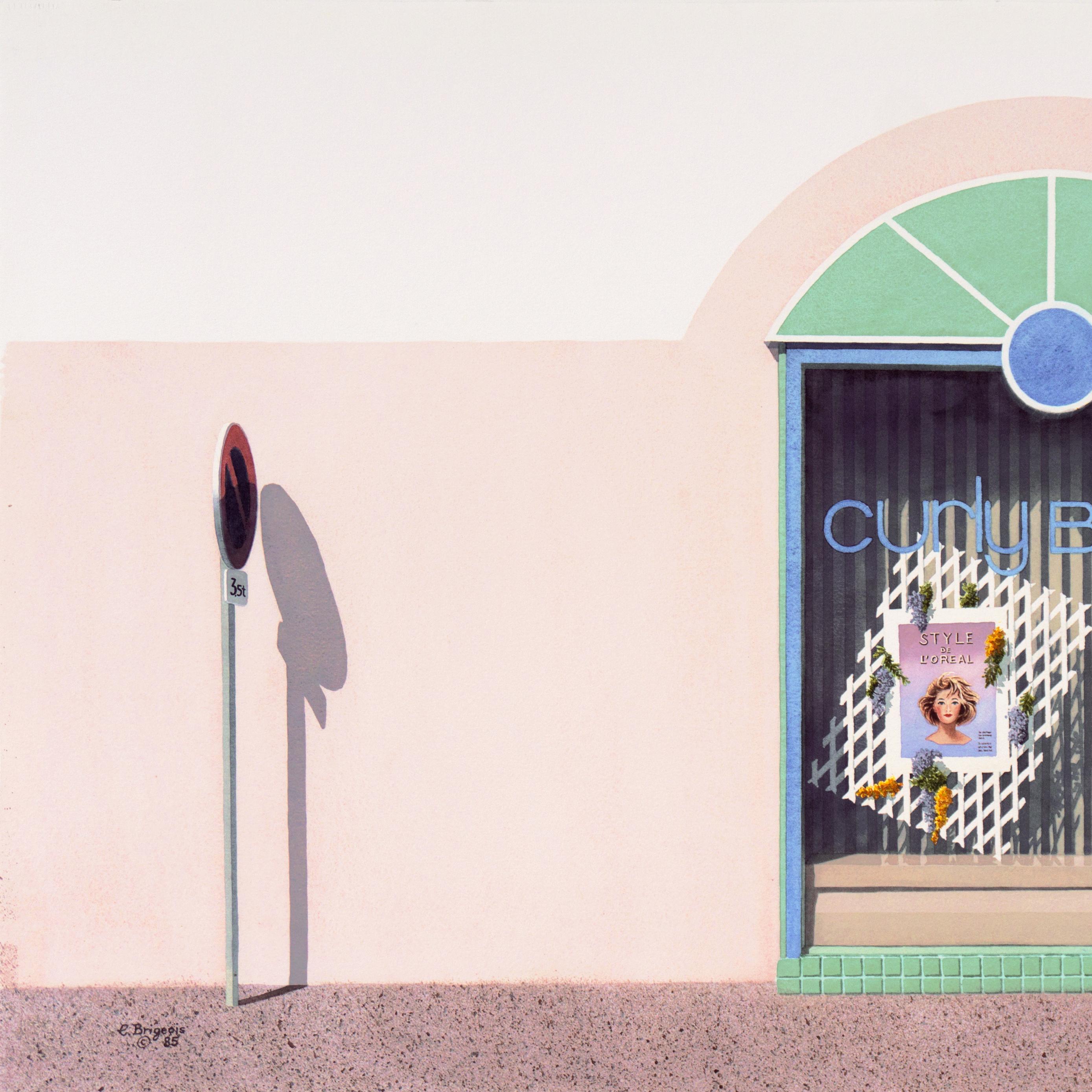 « L'Oreal n° 2, Troyes », Village français, Boise, National Watercolor Society en vente 2