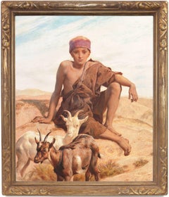 'A Young Goatherd', Orientalism, Egypt, Algeria, Morocco, Royal Academy, Benezit