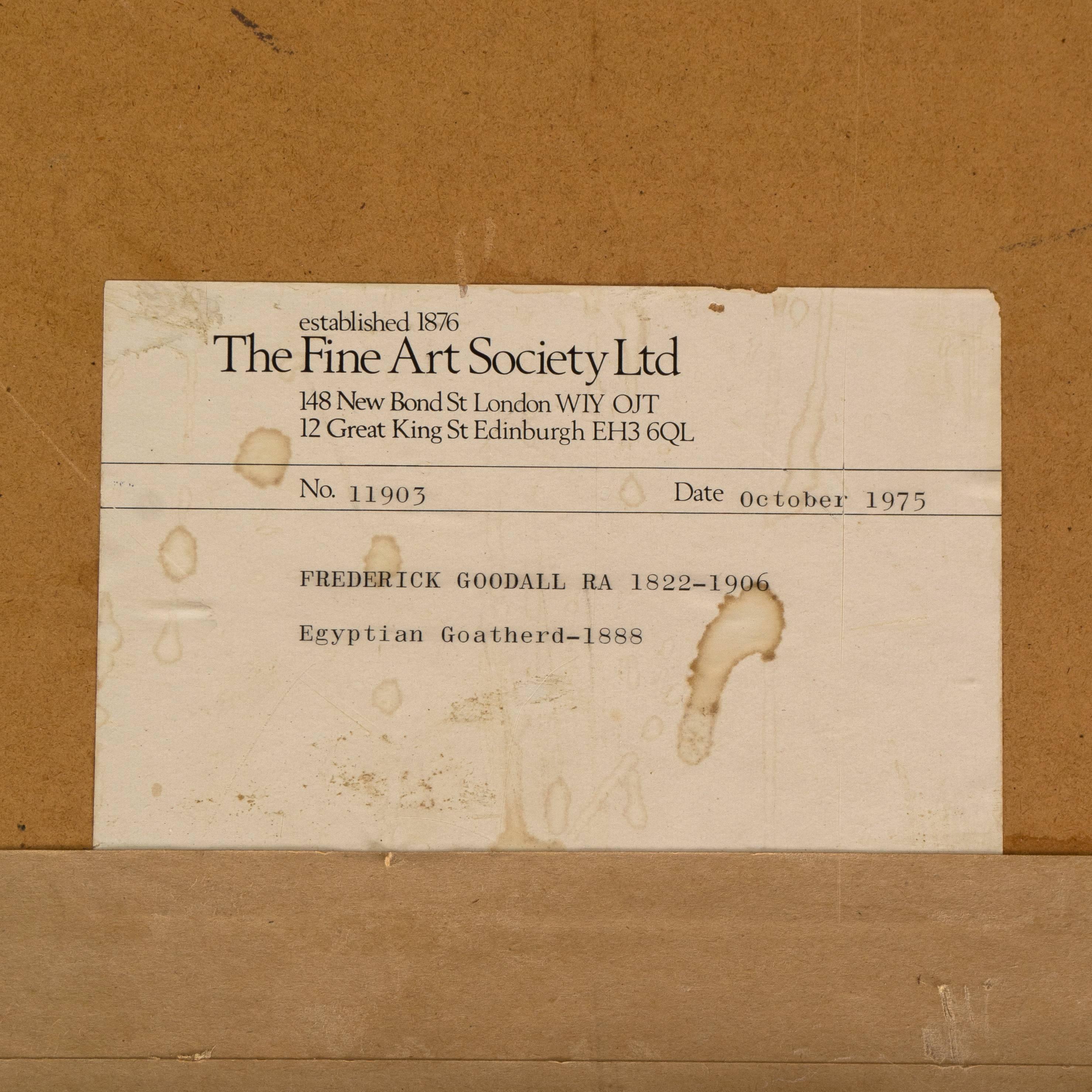 'A Young Goatherd', Orientalism, Egypt, Algeria, Morocco, Royal Academy, Benezit For Sale 11
