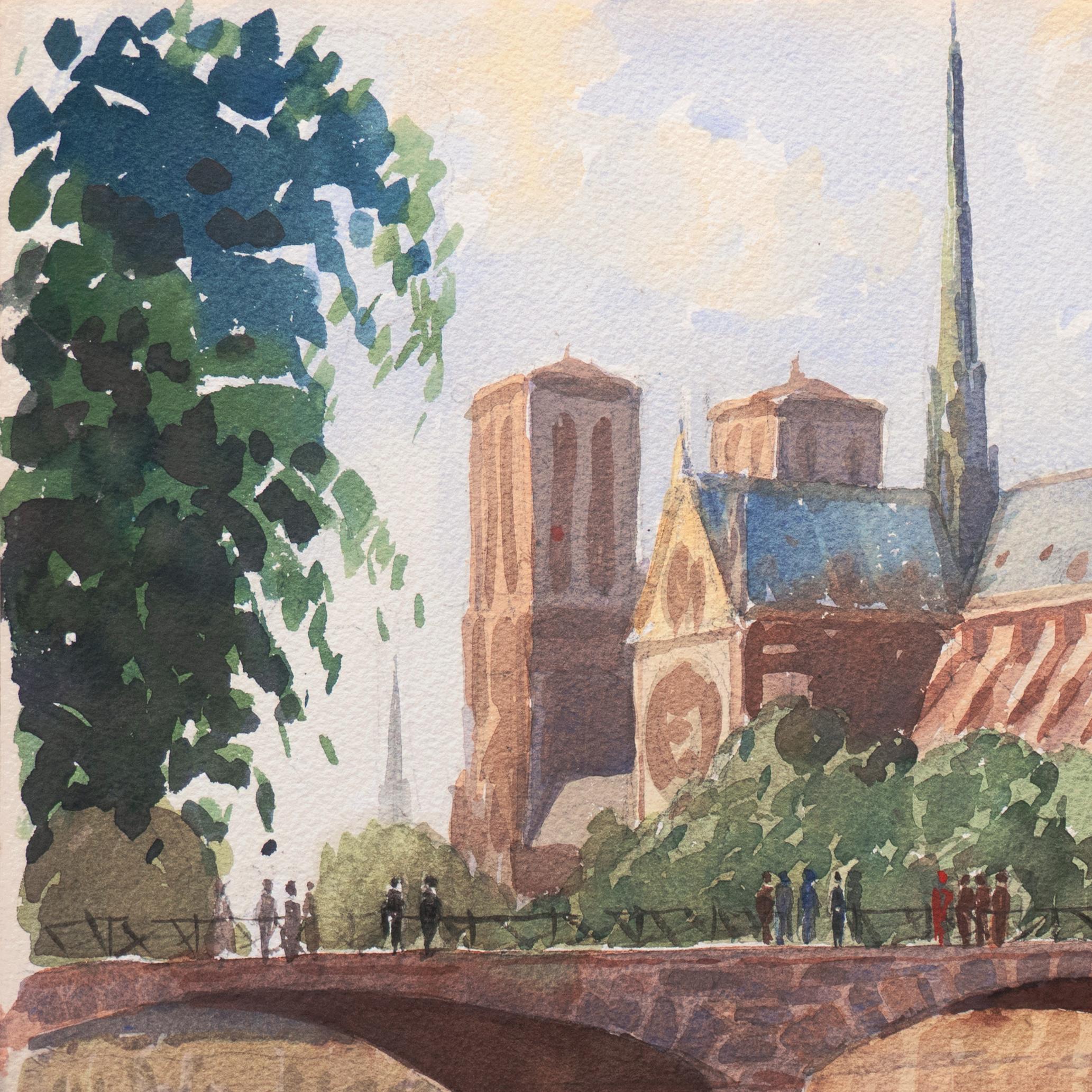 'Paris, Notre-Dame and Pont de l'Archevêché' CAC, ASL President, CWS President For Sale 3