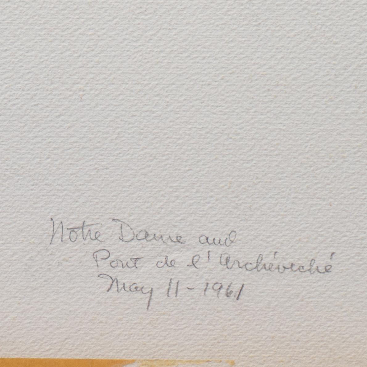 'Paris, Notre-Dame and Pont de l'Archevêché' CAC, ASL President, CWS President For Sale 8