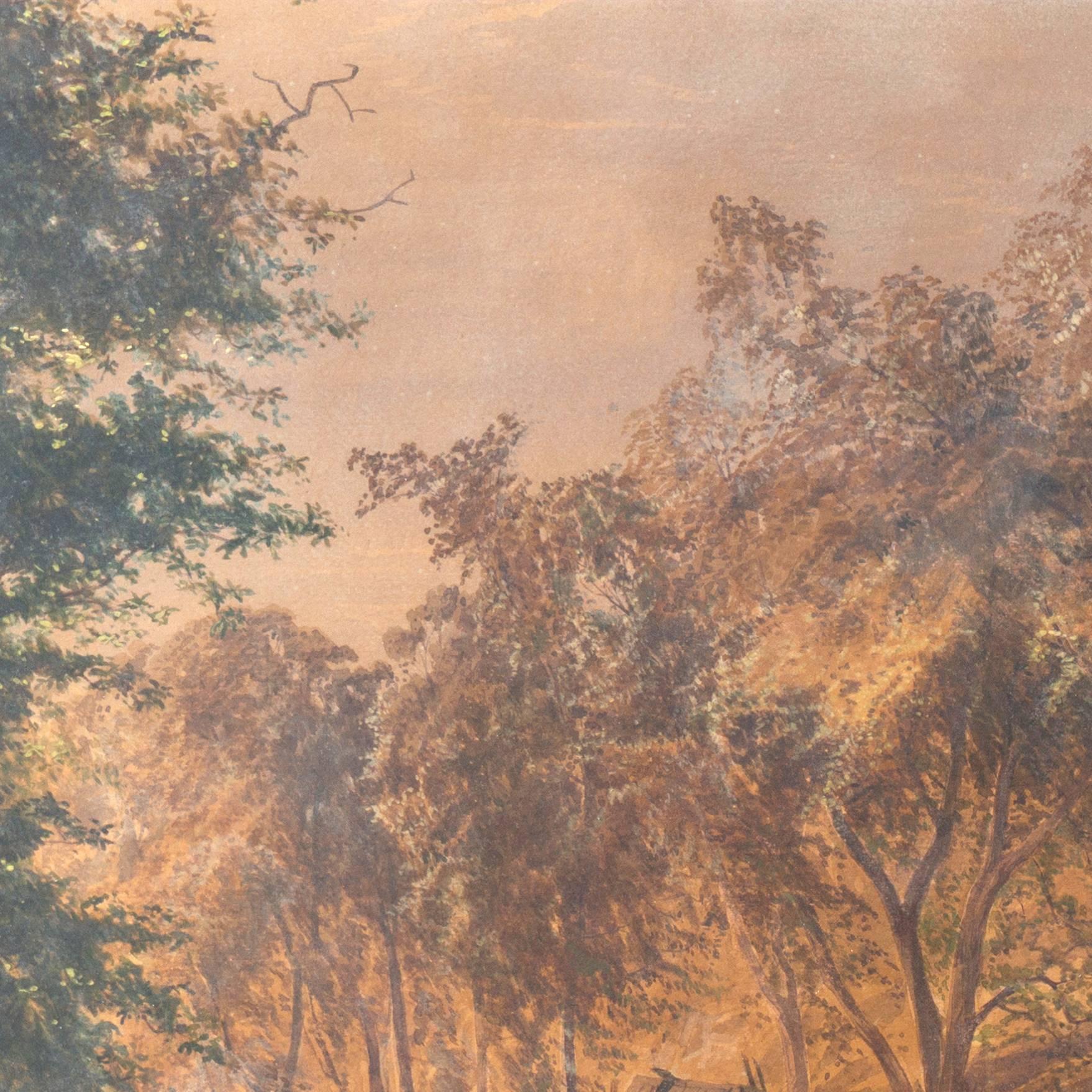 « English Landscape with Figures », Royal Academy, Londres, RBA, Hibernian, Benezit en vente 3