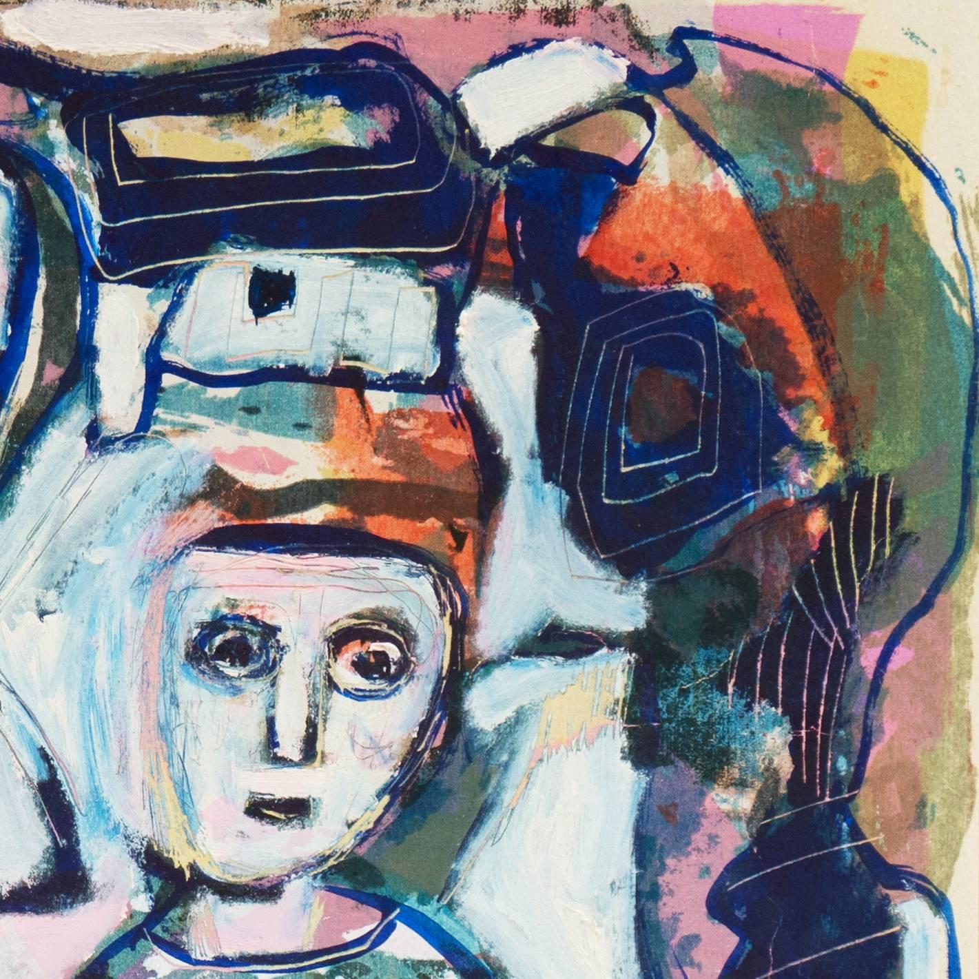 'Mother and Child', Los Angeles, USC, San Jose, Modernist Figural For Sale 3