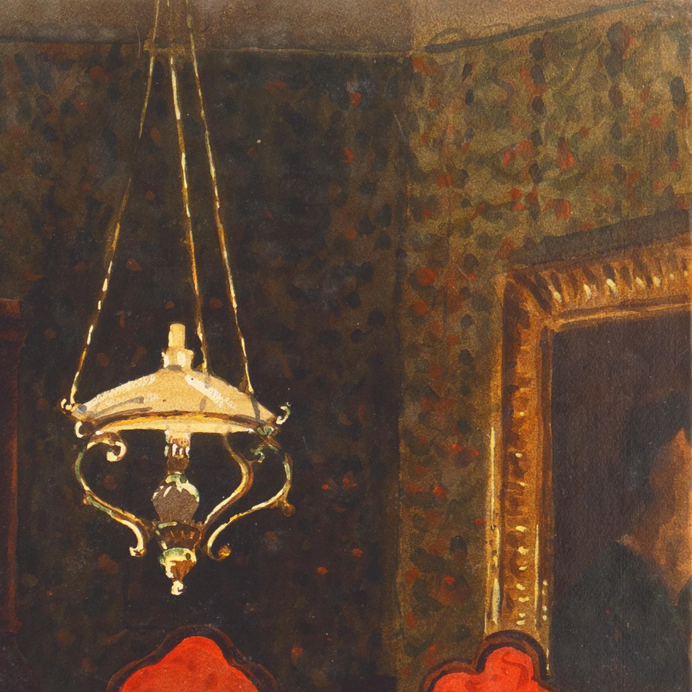 Signed lower right, 'Riso Aldo' for Aldo Riso (Italian, 1929-2008) and painted circa 1975.

Aldo Riso was born in 1927 in Santa Maria di Leuca, near Lecce. He graduated with a degree in law but, from an early age, followed the path of a painter.