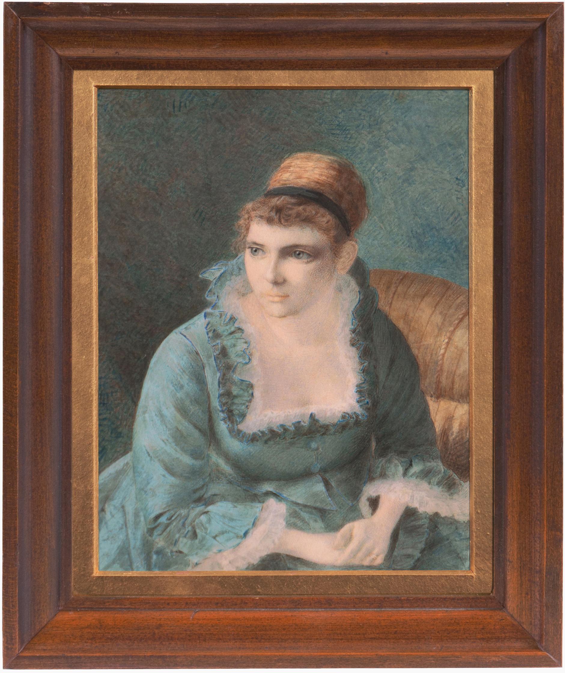 Charles James Turrell Portrait - 'Young Lady Seated', Royal Academy London, PAFA, Queen Victoria, King Edward VII