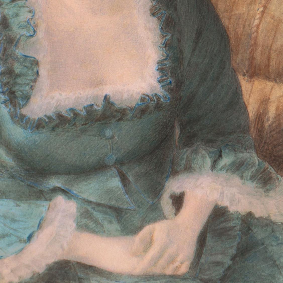 'Young Lady Seated', Royal Academy London, PAFA, Queen Victoria, King Edward VII For Sale 2