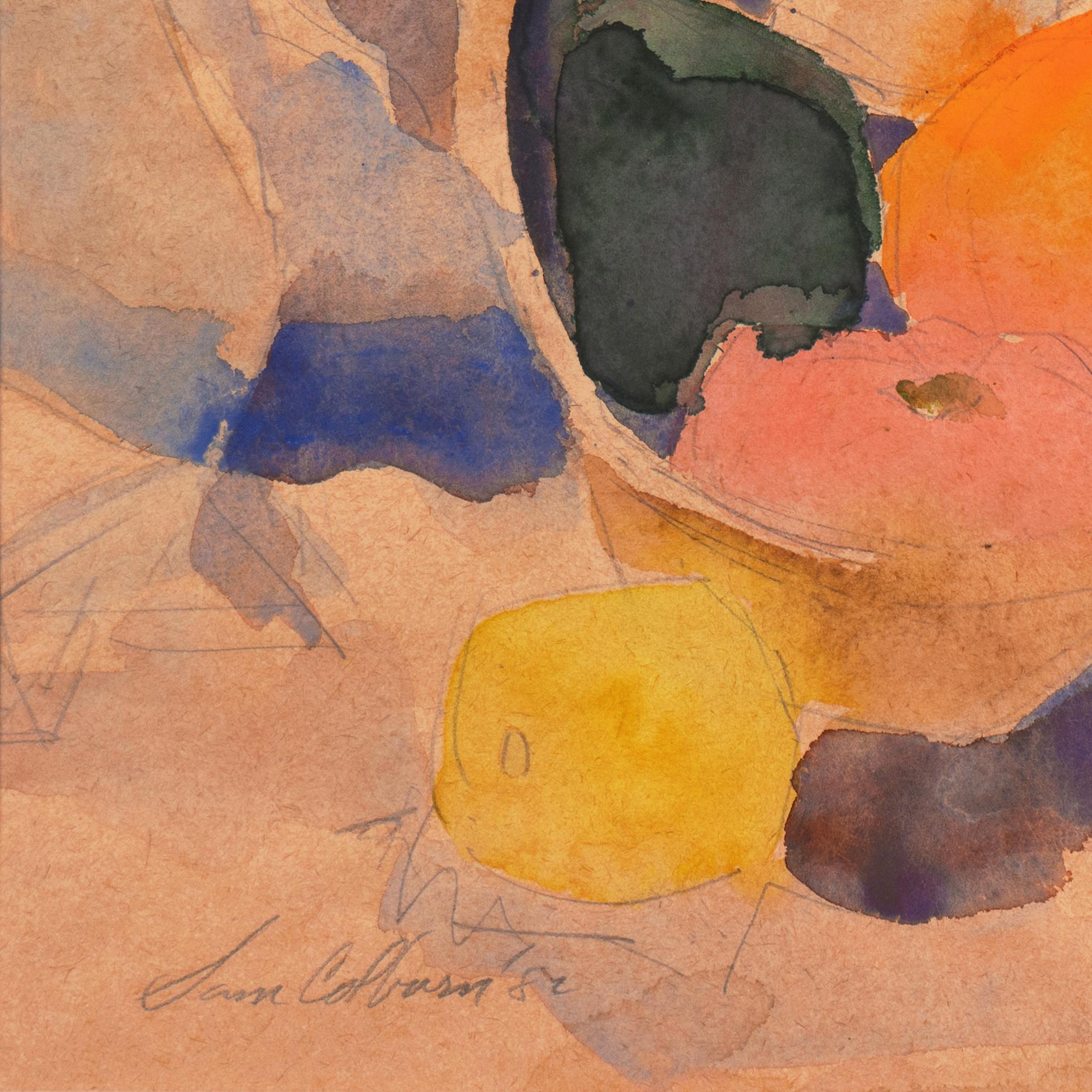 Natura morta', Chouinard Art School, Carmel Art Association, Santa Barbara Museum - Still-Life Arancia di Samuel Colburn