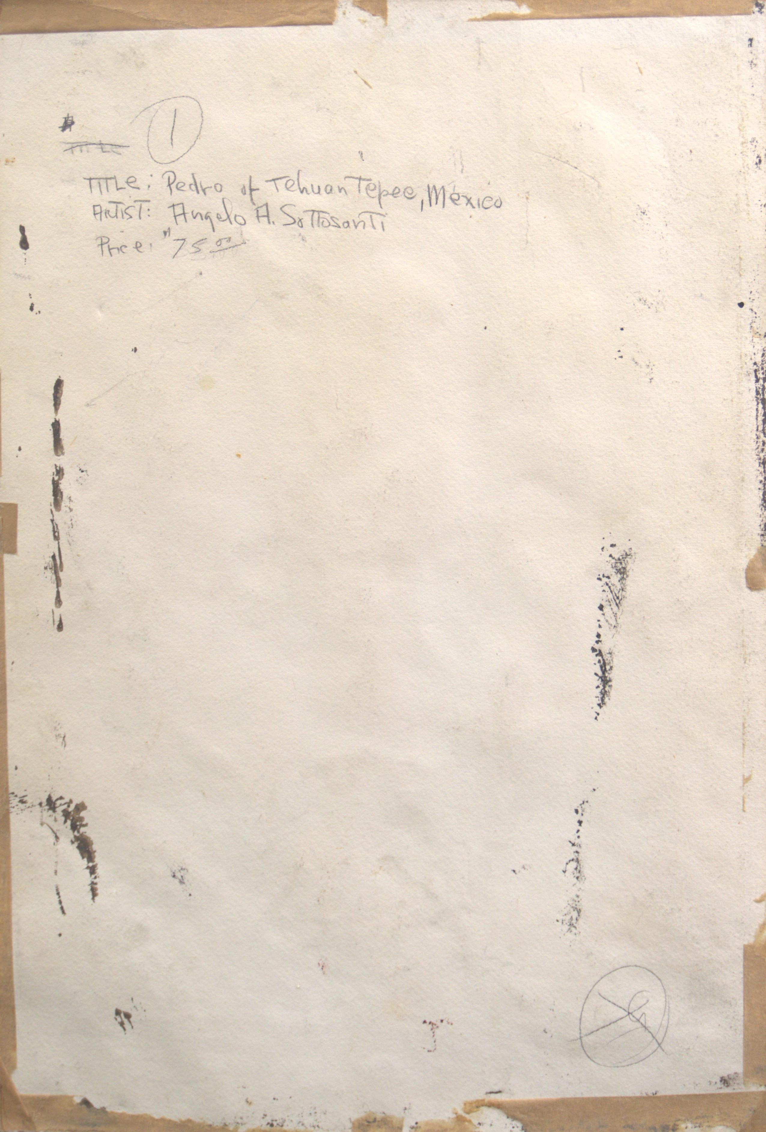 'Pedro, Pineapple Seller', WPA, California, Orozco, Rivera, MMA, GGIE, ASL, NY For Sale 4