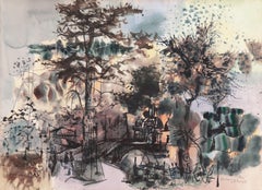 Landscape Drawings and Watercolors