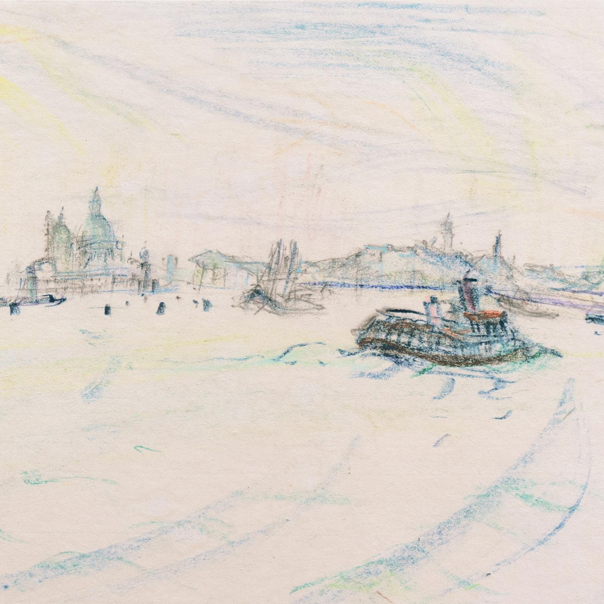„Venice“, postimpressionistische Künstlerin des Postimpressionismus, Salon d'Automne, Paris, Frankreich, SFMA (Post-Impressionismus), Art, von Irma Engel Grabhorn