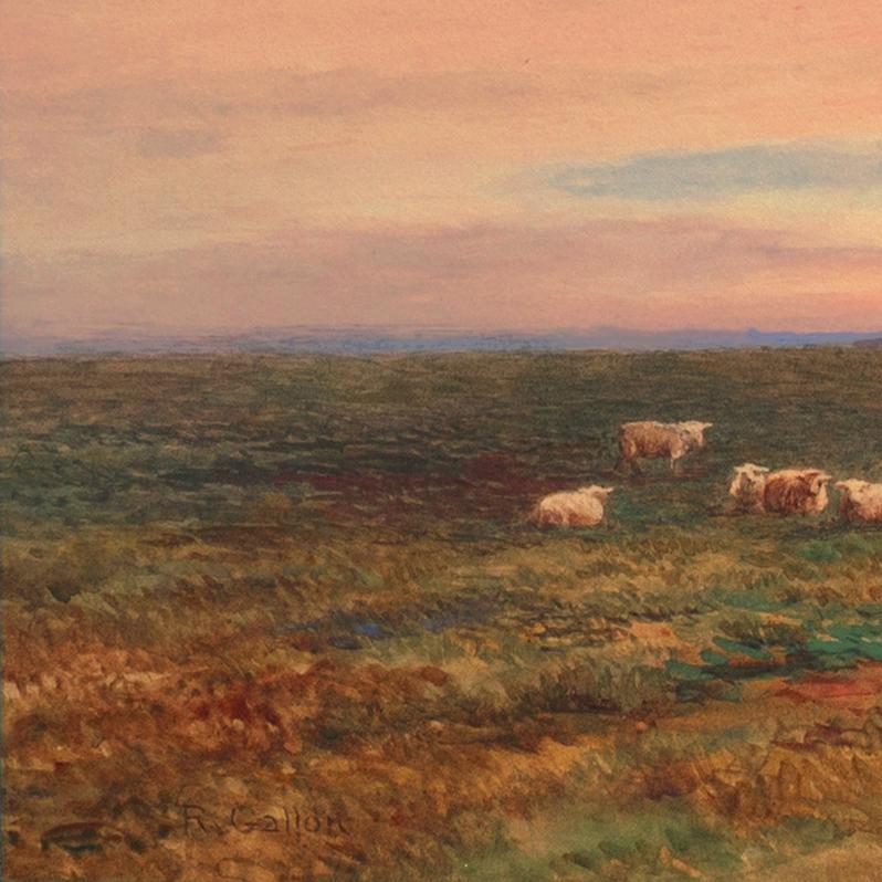 'Stonehenge at Sunset', Royal Academy, RSBA, Benezit, Wiltshire, Druid, Celtic - Art by Robert Gallon