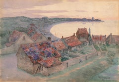 Sonnenuntergang an der Küste", Kalifornischer Impressionist, USC, LACMA, AIC, Académie Julian