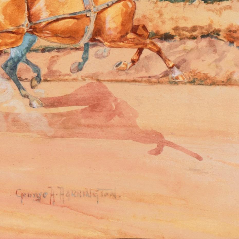 « London to Brighton Coach », Massachusetts, National Academy of Design, chevaux - Art de George Harrington