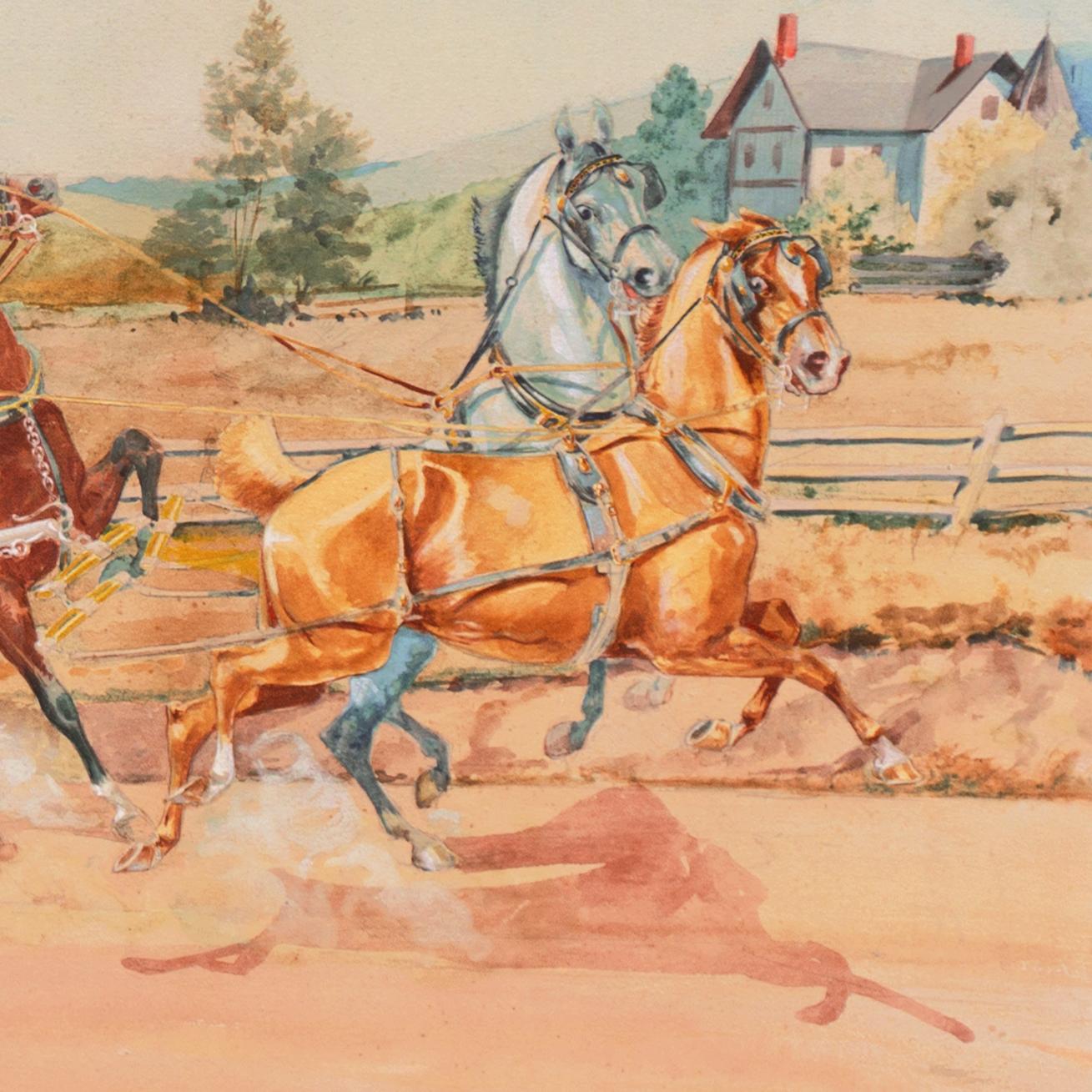 « London to Brighton Coach », Massachusetts, National Academy of Design, chevaux en vente 2