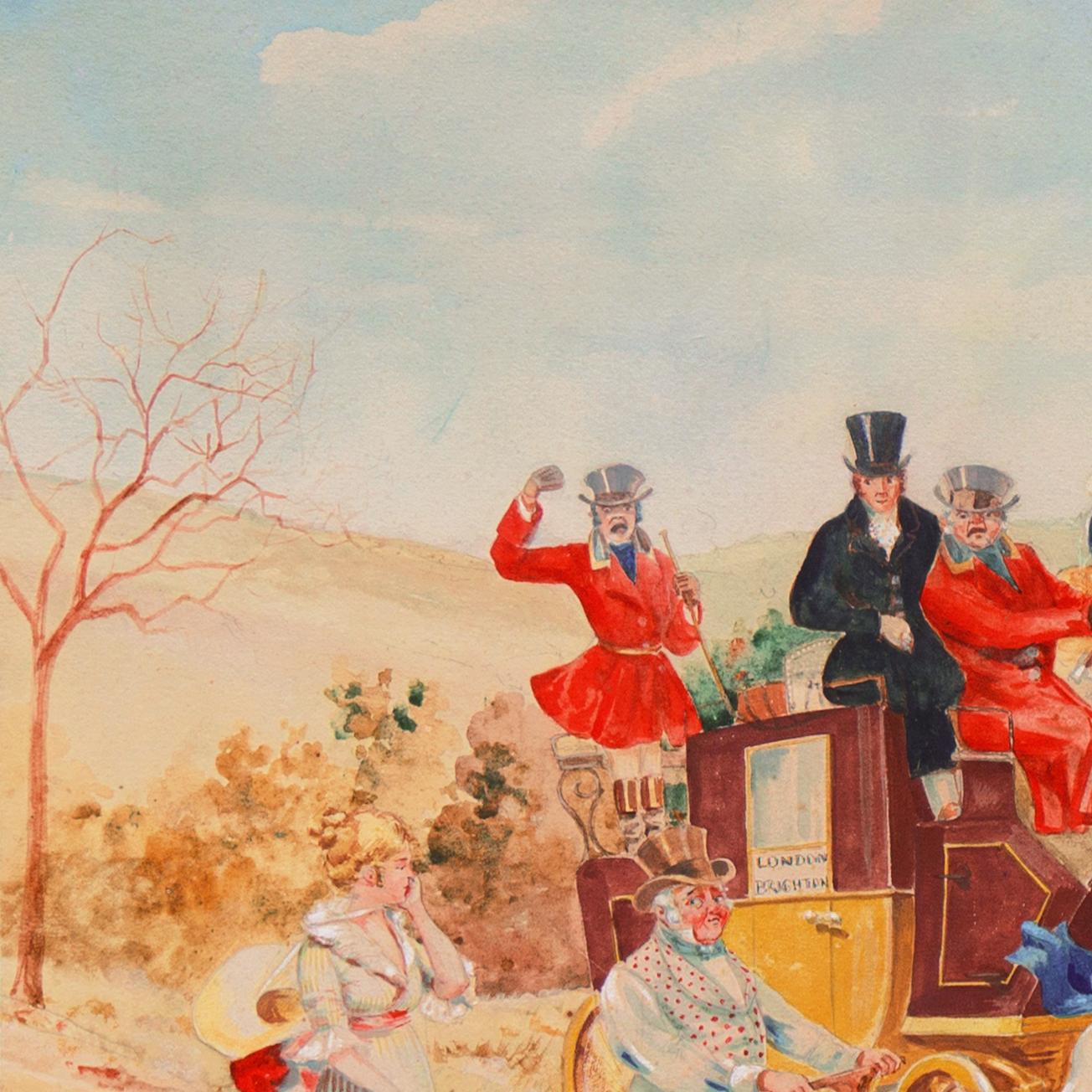 « London to Brighton Coach », Massachusetts, National Academy of Design, chevaux en vente 3