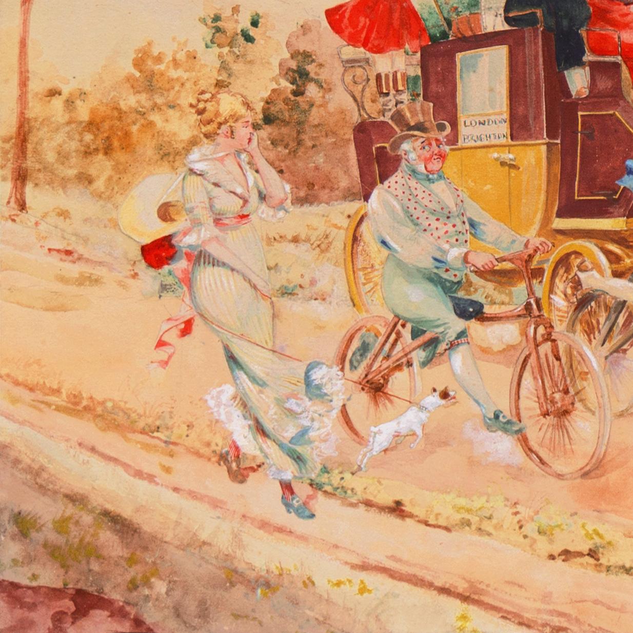 « London to Brighton Coach », Massachusetts, National Academy of Design, chevaux en vente 6