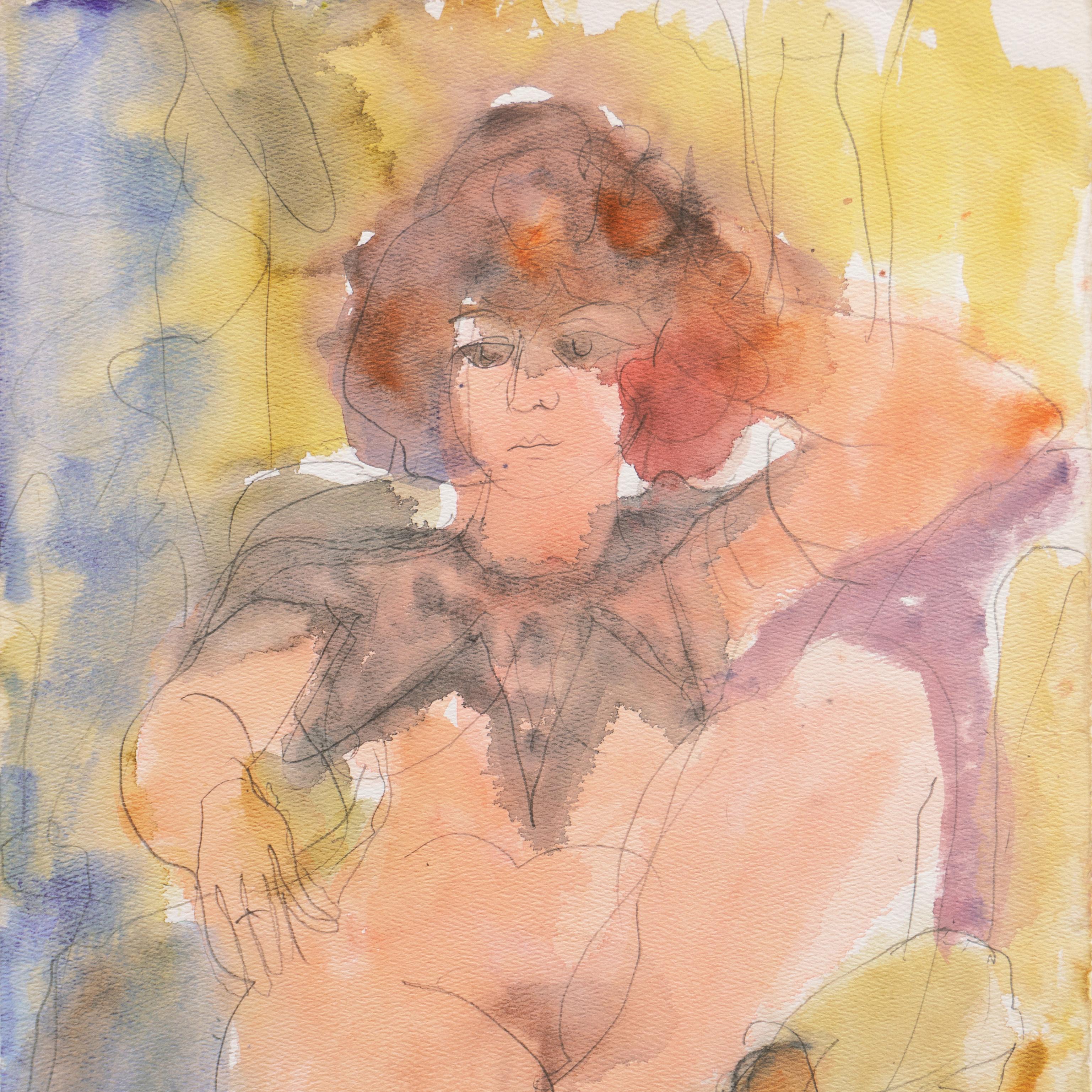 'Seated Nude', Musee d'Art Moderne, Paris, SFAA, LACMA, California Woman Artist For Sale 2
