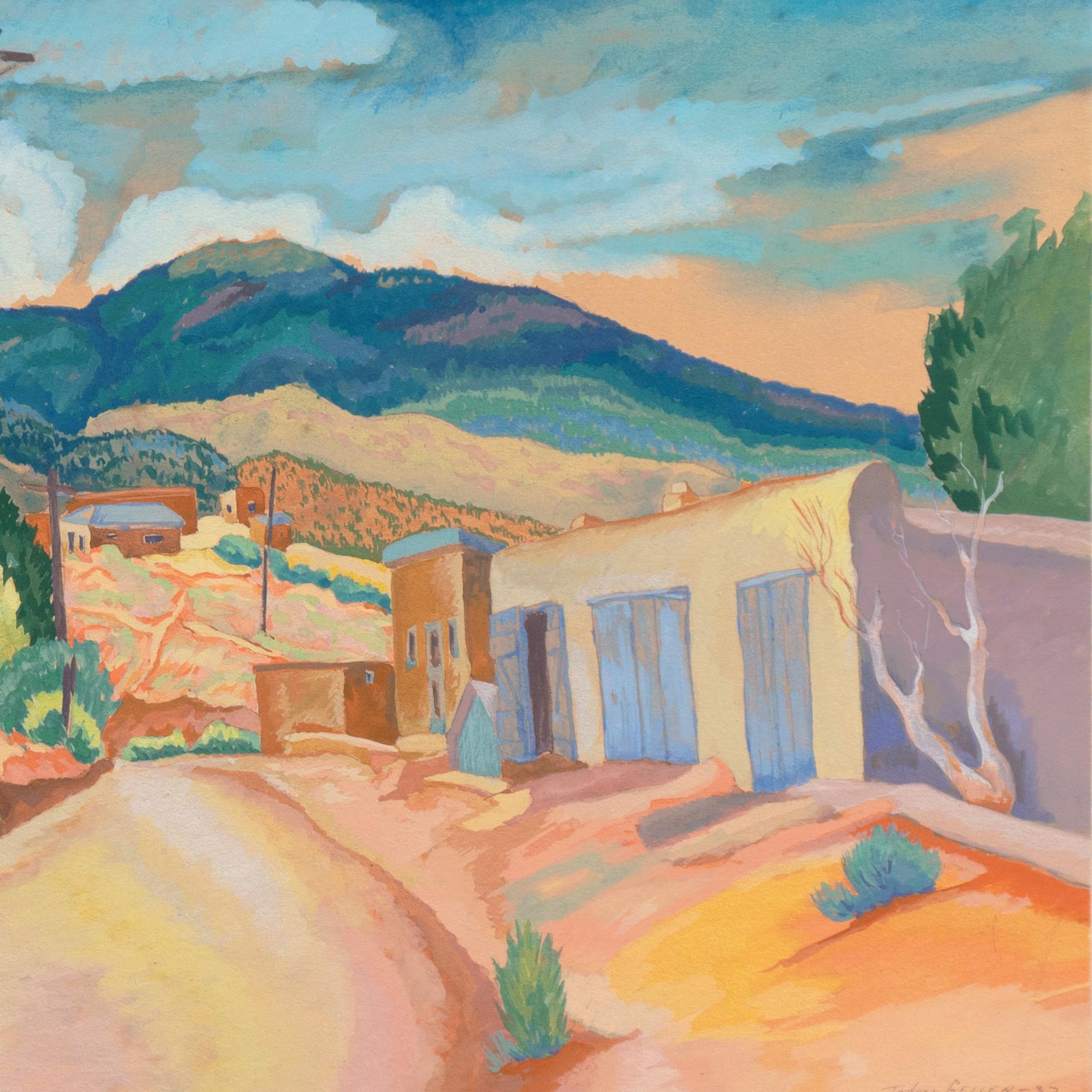 'South-Western Landscape', Art Institute of Chicago, Whitney Museum, WPA, Odessa For Sale 2