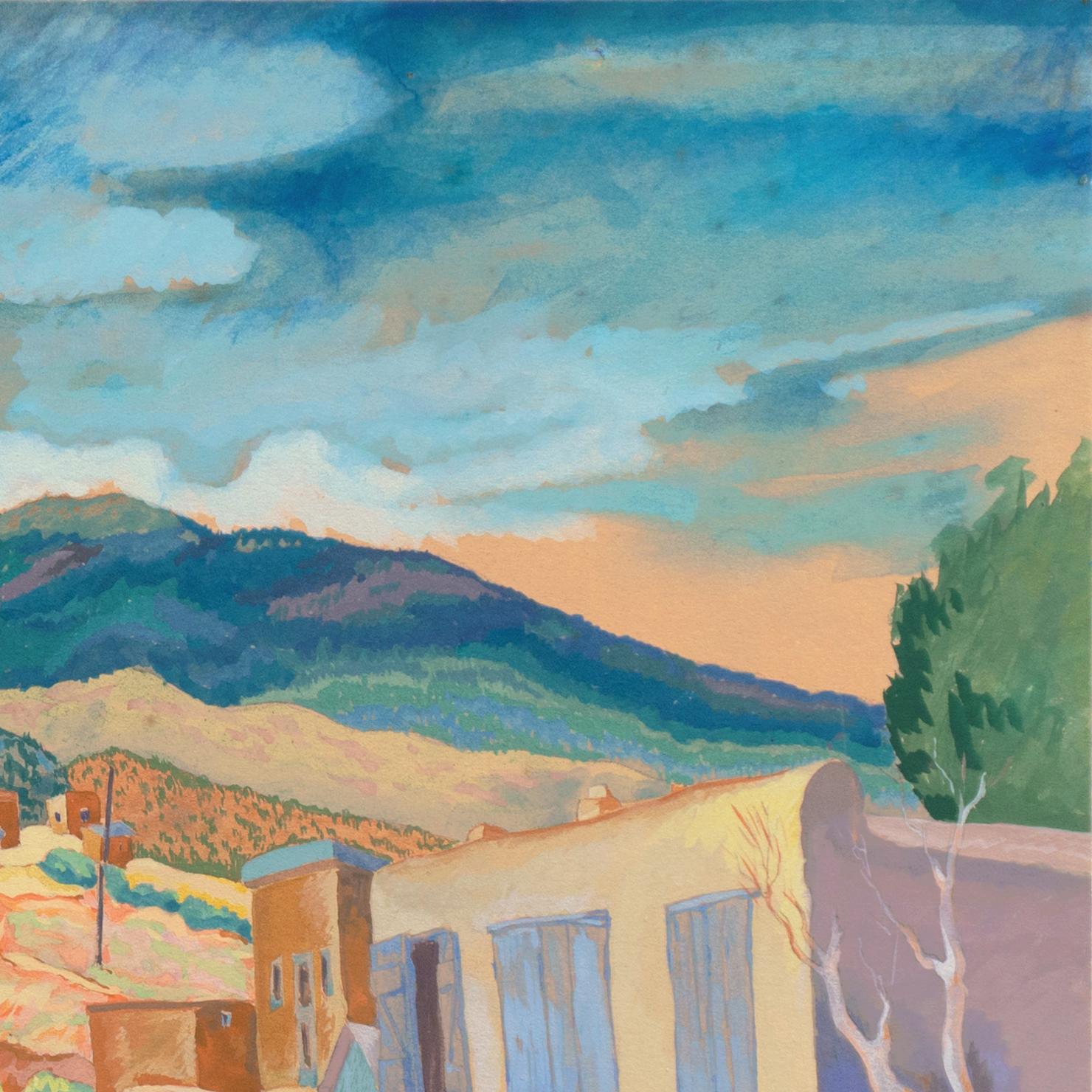 'South-Western Landscape', Art Institute of Chicago, Whitney Museum, WPA, Odessa For Sale 4
