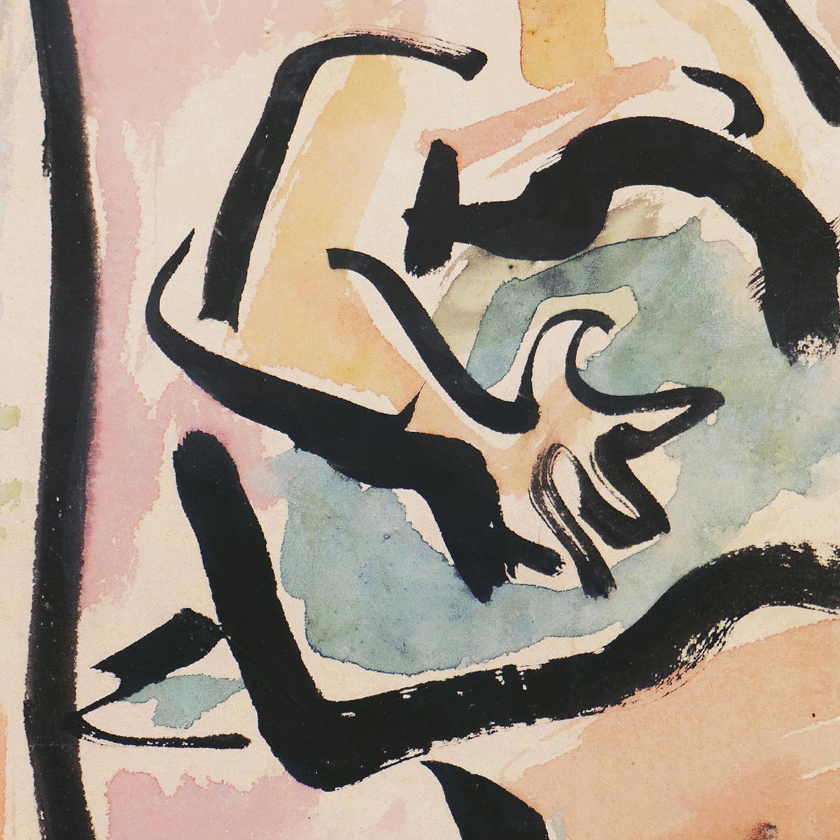 „Frau mit Gitarre“, Paris, Louvre, Salon d'Automne, Ac. Chaumière, LACMA, SFAA im Angebot 1